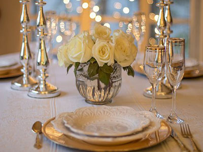 table décorée